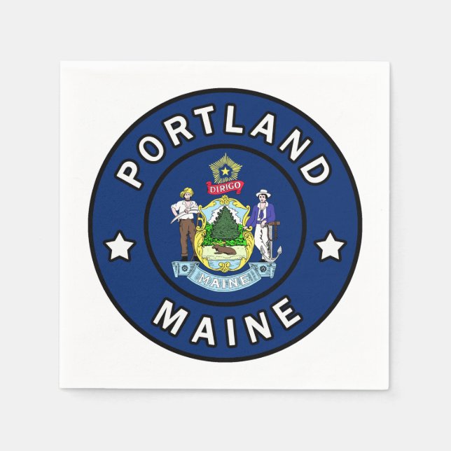 Portland Maine Napkin (Front)