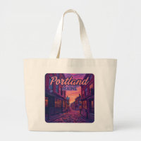 Portland Maine Old Port Cobblestone Vintage