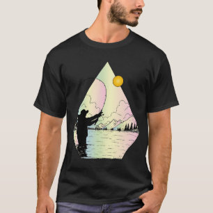 Portland Maine Retro Geometric Lighthouse Maritime T-Shirt
