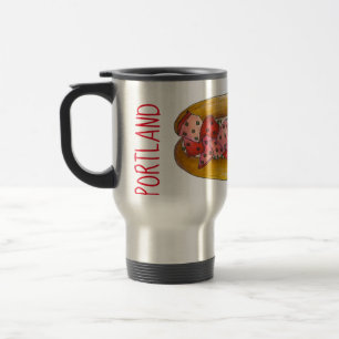 Portland Maine Seafood Lobster Roll Sandwich Food Travel Mug