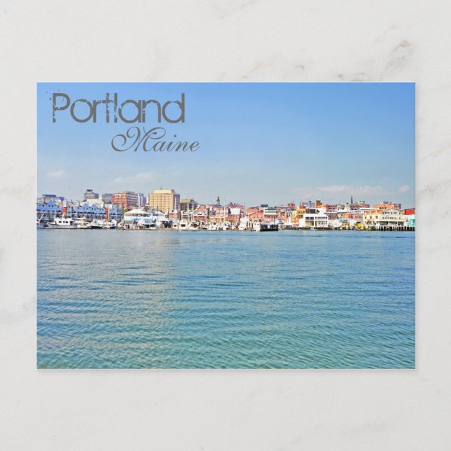 Portland, Maine, U.S.A. Postcard (Front)