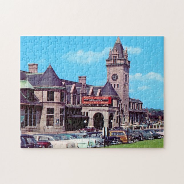 Portland, Maine Union Station 1950s Puzzle (Horizontal)