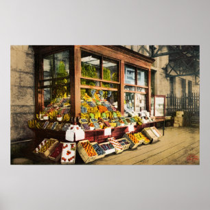Portland, Maine Union Station Fruit Stand Poster