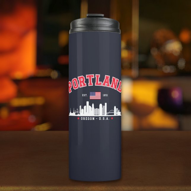 Portland Modern Skyline city Thermal Tumbler (Creator Uploaded)