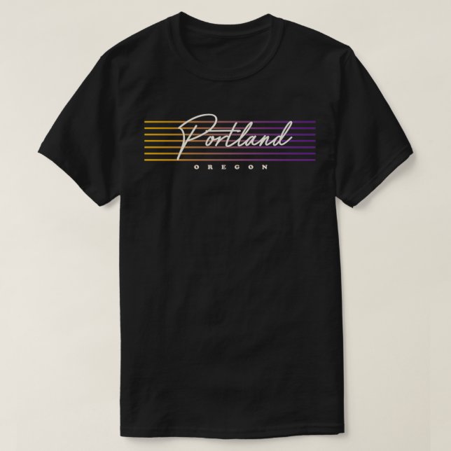 Portland  Nostalgic Retro Style Oregon Pullover  (Design Front)