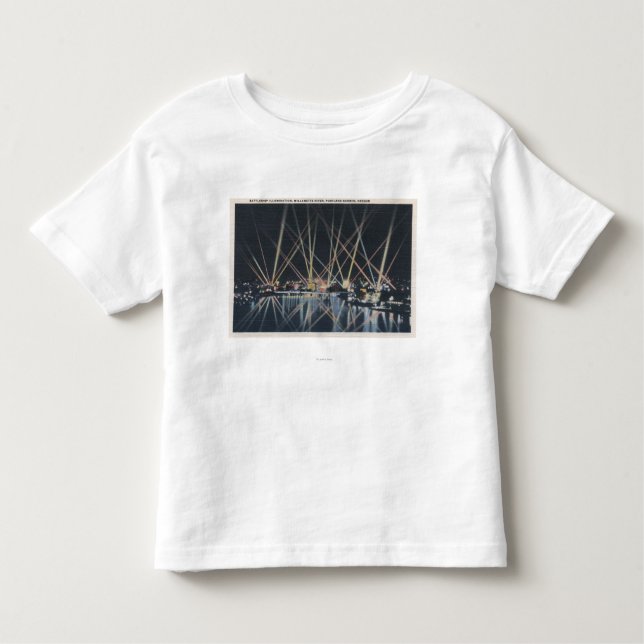 Portland, OR - Battleship Illumination Toddler T-Shirt (Front)