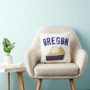 Portland OR Oregon Marionberry Berry Pie Slice Cushion