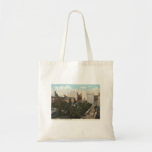 Portland OR, Panorama Downtown 1920s Vintage Style Tote Bag