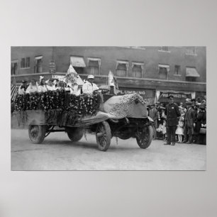 Portland, OR Rose Festival Parade Floats Poster