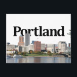 Portland OR Skyline with Portland in the Sky Postcard<br><div class="desc">Portland Oregon Skyline with Portland in the Sky Postcard Photo Credit: pdxjeff http://www.flickr.com/photos/pdxjeff/282007821/ Used under Creative Commons Attribution & Share Alike License as of 4/24/2012</div>