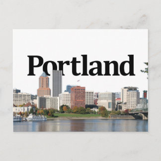Portland OR Skyline with Portland in the Sky Postcard