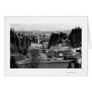 Portland, OR Town View from City Park