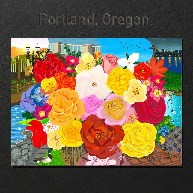 Portland Oregon Blank Any Occasion  Card (Creator Uploaded)