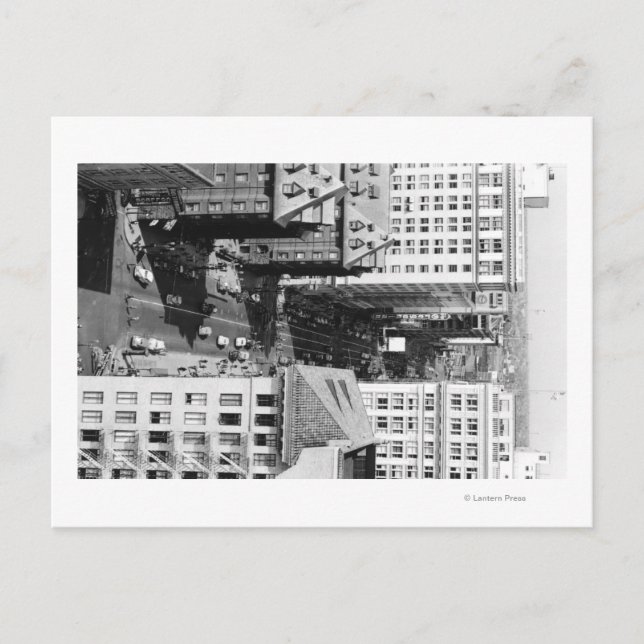 Portland, Oregon City View of 6th Avenue Postcard (Front)