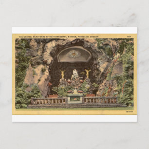 Portland Oregon Grotto Vintage Sanctuary View Postcard