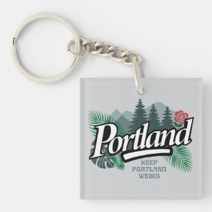 Portland Oregon Key Ring