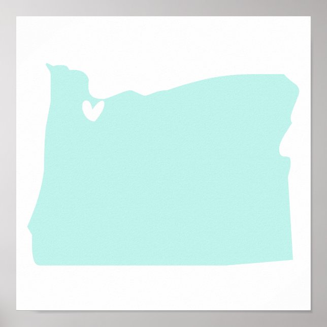 Portland, Oregon Love Poster (Front)