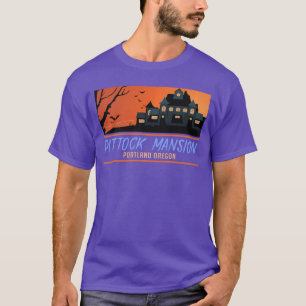 Portland Oregon Pittock Mansion Horror House frien T-Shirt