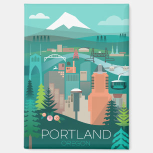 Portland, Oregon Refrigerator Magnet