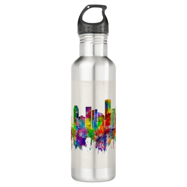 Portland Oregon Skyline 710 Ml Water Bottle (Front)