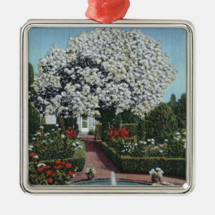 Portland, Oregon - Spanish Pool and Ghost Tree Metal Tree Decoration
