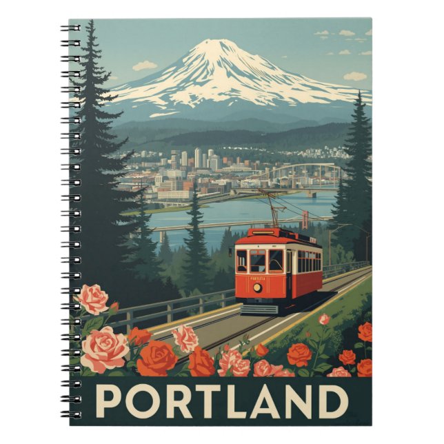Portland Oregon Travel Notebook (Front)