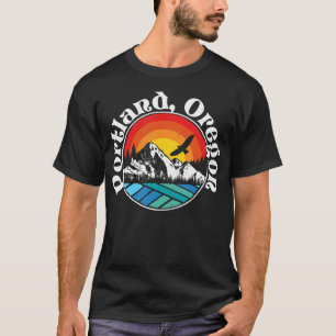 Portland Oregon Vintage Mountain Outdoor Hiking Sh T-Shirt