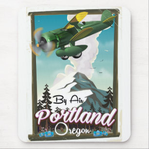 Portland, Oregon vintage travel poster Mouse Pad