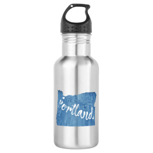 Portland, Oregon Wood Grain 532 Ml Water Bottle