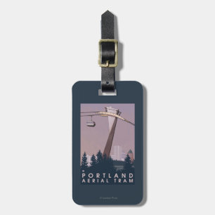 Portland, OregonAerial Tram Scene Luggage Tag