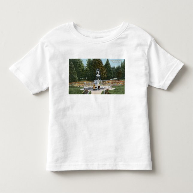 Portland, OregonCity Park Fountain View Toddler T-Shirt (Front)