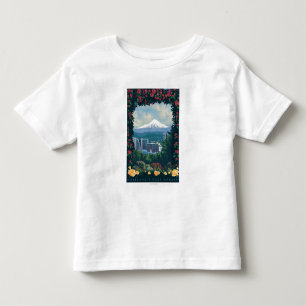 Portland, OregonRose Garden Scene Toddler T-Shirt
