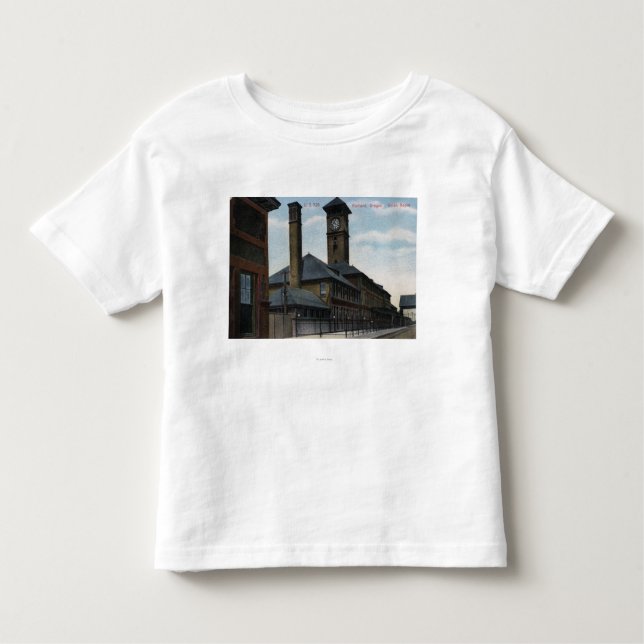 Portland, OregonUnion Depot and Clock Tower Toddler T-Shirt (Front)