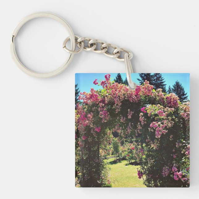 Portland Rose Garden, OR Key Ring (Front)