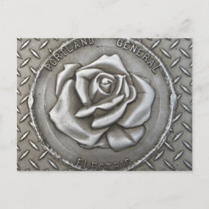 Portland Rose Grate Post Card