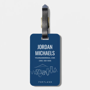 Portland Skyline Luggage Tag