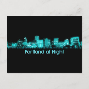 Portland Skyline Postcard