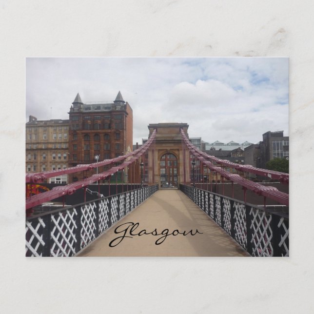 portland st bridge glasgow postcard (Front)