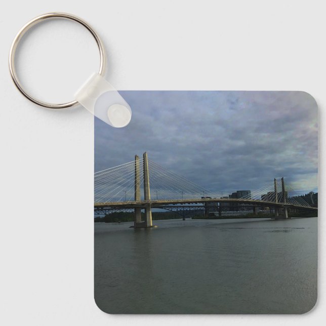 Portland Tilikum Crossing #1 Keychain  (Front)