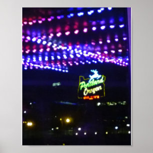 Portland White Stag - Poster