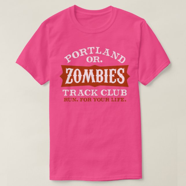 Portland Zombies Track Club T-Shirt (Design Front)