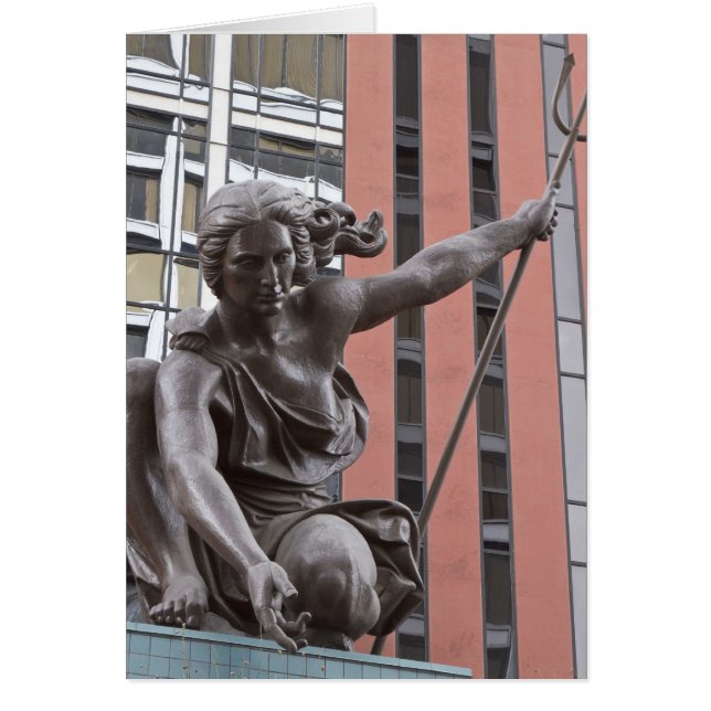 Portlandia statue, Portland, Oregon (Front)