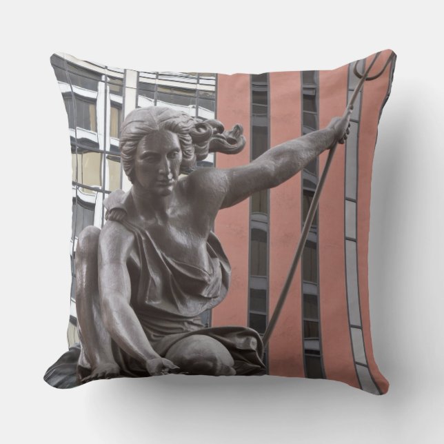 Portlandia statue, Portland, Oregon Cushion (Front)
