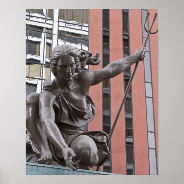 Portlandia statue, Portland, Oregon Poster (Front)