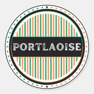 Portlaoise City Pride Emblem – Irish Identity Classic Round Sticker