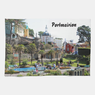 Portmeirion Center View Tea Towel