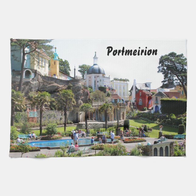 Portmeirion Center View Tea Towel (Horizontal)