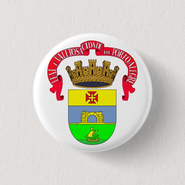 Porto Alegre (City Seal) - BRAZIL 3 Cm Round Badge (Front)