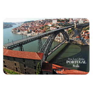Porto bridge over Douro River, Portugal Magnet