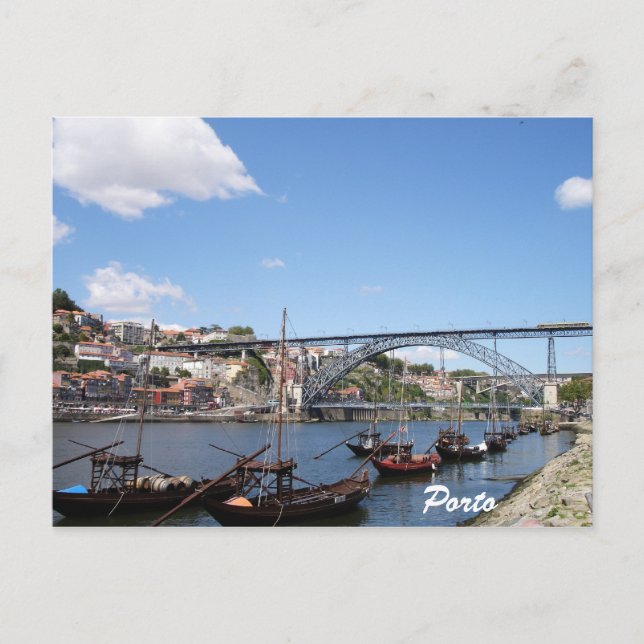Porto by the Douro River Postcard (Front)